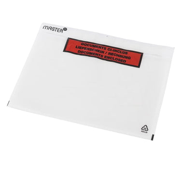 Følgeseddelslomme selvklæbende 240x162mm transparent 1000stk/kar - 1