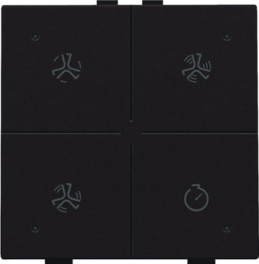 Ventilationstryk med LED dark brown NHC - 1
