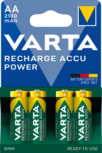 Varta batteri GENOPLADELIG AA 2100mAh 4-PAK - 1