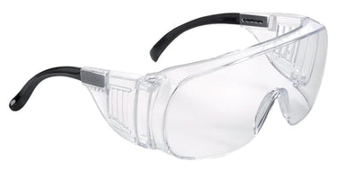 Univet brille 519 klar polycarbonat sort stel over alm briller - 1