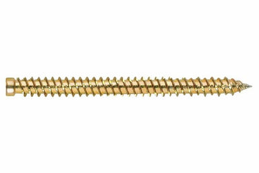 7,5X132 Ø6 montageskrue uden hoved gul galvaniseret - 1