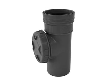 Wafix PP renserør 75 mm med dæksel grå - 1