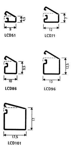 Minikanal lcd 51.3 hvid - 1
