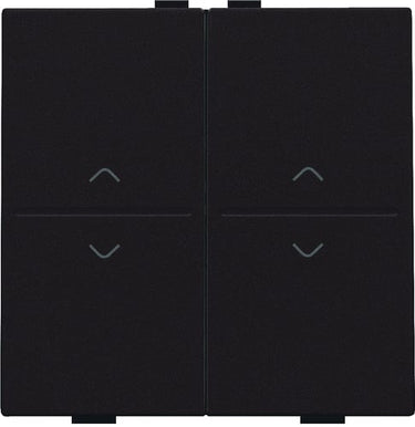 Tangent med pil symboler til 4-tryk dark brown - 1