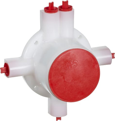Loft- og vægdåse for indstøbning i væg og loft type 725/16 mm med vandrette tude - 1