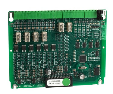 I/O-kort (FX-IOC) med 4 input 2 relæ output 4 lydgivere output. Anvendes i FX32 FX NET FX 3NET og FDP centraler - 1