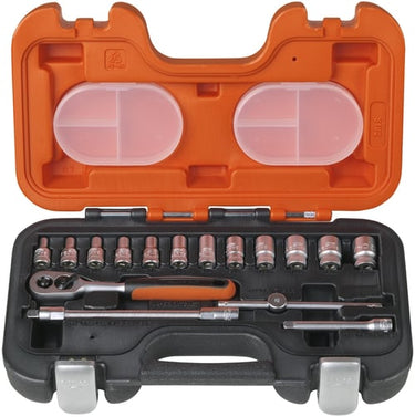 Bahco topnøglesæt 1/4" 16 dele 4-13mm - 1