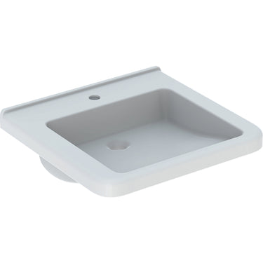 Geberit Renova Comfort Square håndvask 550 x 525 x 155 mm hvid porcelæn - 1