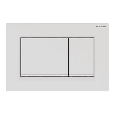 Geberit Sigma30 betjeningsplade hvid/mat hvid - 1
