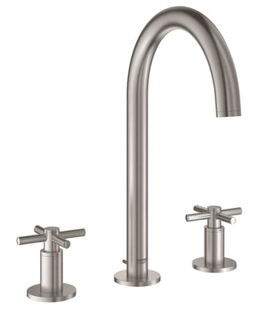 GROHE Atrio New Classic togrebs håndvaskarmatur 166 mm tud m/bv SuperSteel - 1