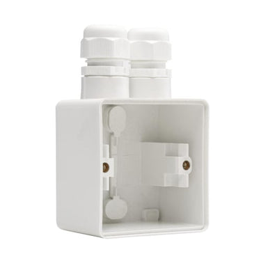 Underlag 1-modul 2x M20 IP55 hvid - 1