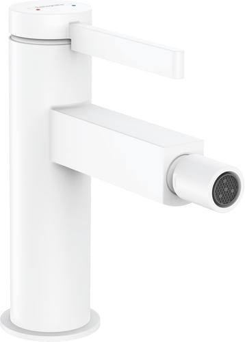 hansgrohe Finoris bidetarmatur m/push-open bundventil mat hvid - 1