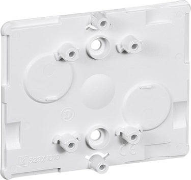 CLIC'LINE monteringsbox enkelt bundplade hvid - 1