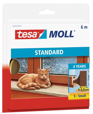 tesamoll standard I-profil fleksibel skumliste hvid 6m 9x4mm - 1