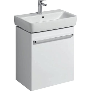Geberit Renova Compact vaskeskab 550 x 367 x 604 mm 1 låge blankpoleret hvid højkomprimeret trelags-spånplade lakeret - 1