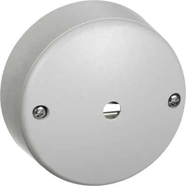 Udløbsroset rund Ø 75 mm 3-leder + jord lysegrå - 1