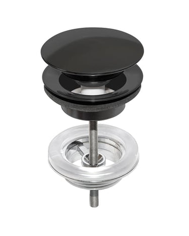 Gustavsberg Epic Push-down bundventil til vask mat sort - 1