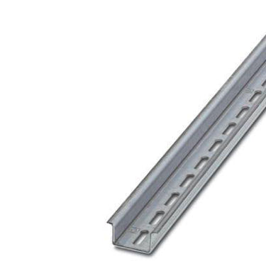 DIN-skinne NS35/15 med huller 5,2*18 mm forzinket L=2m - 1