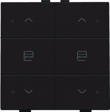 Motortryk dobbelt med LED dark brown NHC - 1