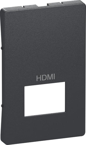 LK FUGA afdækning for HDMI-udtag passivt 1,5 modul koksgrå - 1