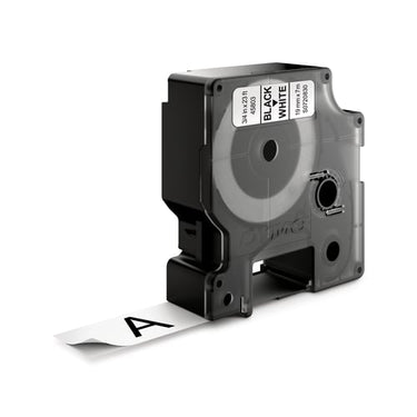 DYMO D1 tape sort/hvid 19mmx7m - 1