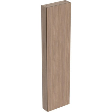 Geberit Icon højskab 450 x 150 x 1800 mm 1 låge eg natur højkomprimeret trelags-spånplade melamin træstruktur - 1