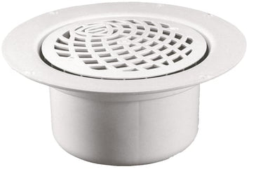 Afløbsskål Purus 50 mm lolitta med V og hvid plastrist - 1