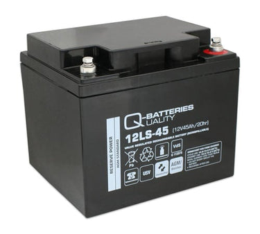 Q-Batteries 12V 45Ah blybatteri 125 Watt - 1