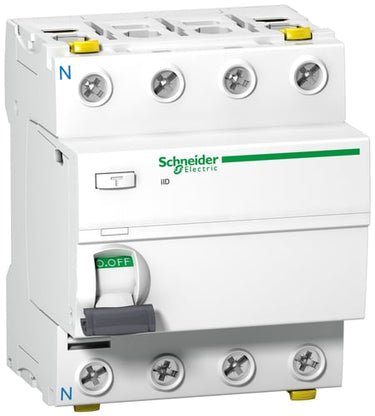 Acti9 iID HPFI-afbryder 4P 40A 415V 30mA klasse A-Si A dobbelt terminal. Bredde 72 mm. - 1