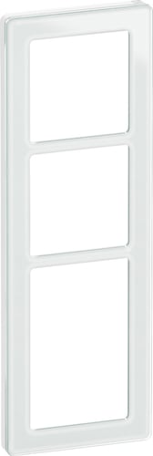 LK FUGA PURE designramme glas 3,5 modul hvid - 1
