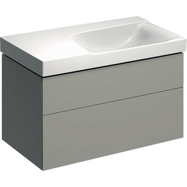 Geberit XENO² vaskeskab 880x530x462mm m/2skuffer greige spånplade lak 500.516.00.1 - 1