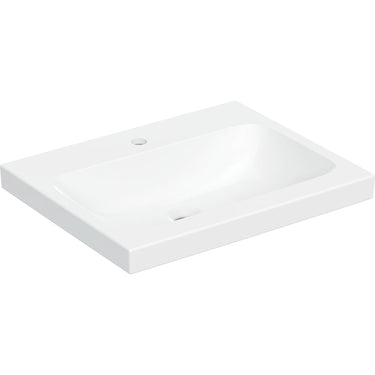 Geberit iCon Light håndvask 600 x 480 mm hvid porcelæn KeraTect - 1