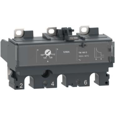 Strømrelæ TM160D for ComPacT NSX 160/250 maksimalafbrydere bimetal/elektromagnetisk mærkestrøm 160 A 3 poler 3 beskyttede - 1