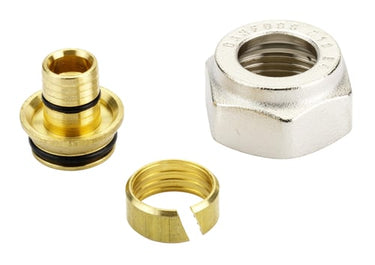 Danfoss klemringsfitting 3/4X16 pex - 1