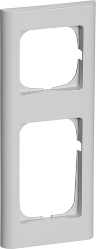 FUGA ramme Softline 68 2,5 modul lysegrå - 1