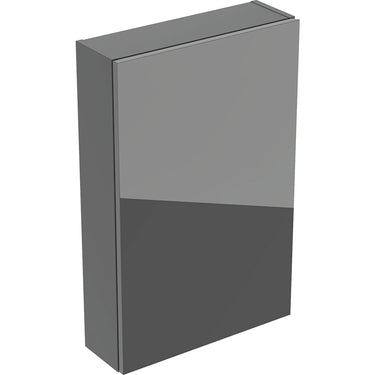 Geberit overskab rektangulært 1 låge 45 x 70 cm korpus lava mat/forside lava glas blankt - 1