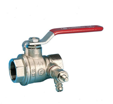 Pettinaroli kuglehane m/St greb rød 51CS muffe/aftap 3/4" - 1