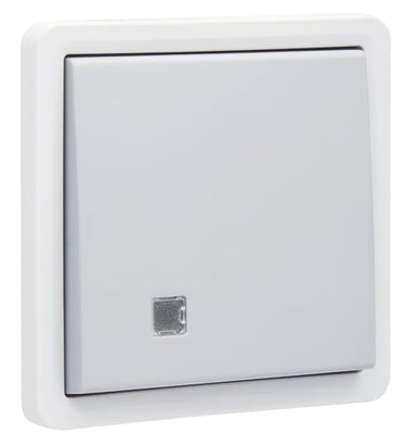 Fjedertryk med linse 10A IP55 grå - 1