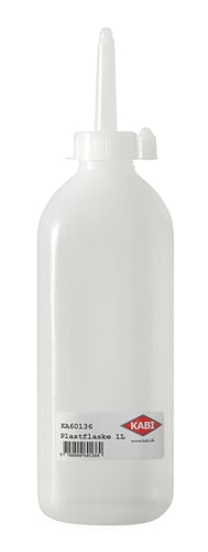 Plastflaske 1,0 ltr m/plasttud - 1