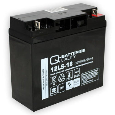 Q-Batteries 12V-18Ah blybatteri 181X77X167 VDS - 1