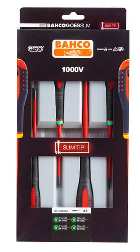 Bahco Skruetrækkersæt ERGO "Slim Blade" 4 dele Torx - 1