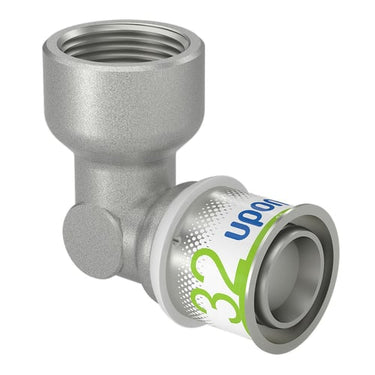 Uponor S-Press PLUS presvinkel 90° muffe/muffe 32 mm x 1" - 1