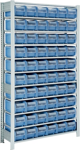 Kassereol til C-dele grundsektion med 60 kasser 1850X1058X324 - 1