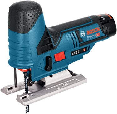 Blå Bosch 12v stiksav GST 70 2x3,0ah - 1