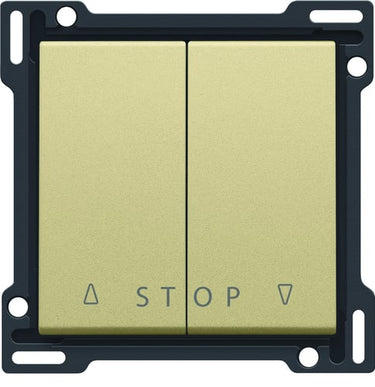Tangent til jalousiafbryder med symbol for op-ned-stop gold coated - 1