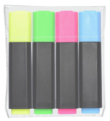 Tekstmarker Q-Line assorteret 4stk/sæt - 1