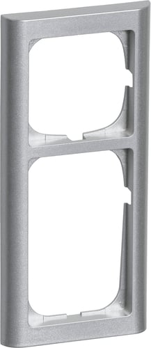 FUGA ramme Softline 63 2,5 modul stålmetallic - 1