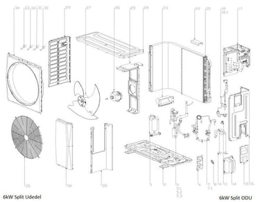 Elektronisk Ekspansionsventil - 6kW Split/Mono - 1
