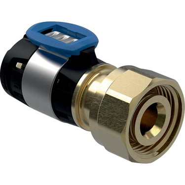 Geberit FlowFit fordelerovergang 16mmx3/4" blyfri siliciumbronze - 1