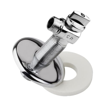 Roth tilgangsstykke vinkel 75 mm x 1/2" x 1/2" med roset og afspærring - 1